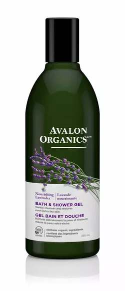 Avalon Organics Nettoyant pour le corps et gel douche nourrissant à la lavande